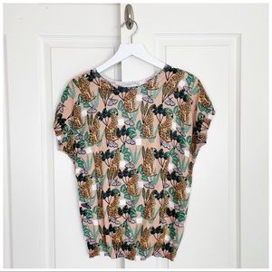 Anthropologie Pepaloves Cheetah Jungle Sweater